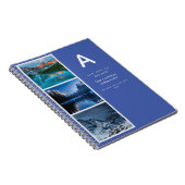 デザイン自身の写真付きジャーナルギフト文字イニシャル ノートブック (右側)