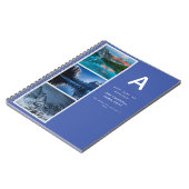 デザイン自身の写真付きジャーナルギフト文字イニシャル ノートブック (左側)