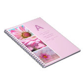 デザイン自身の写真付きジャーナル贈り物文字イニシャル ノートブック (右側)