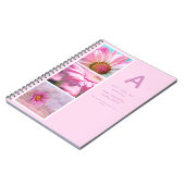 デザイン自身の写真付きジャーナル贈り物文字イニシャル ノートブック (左側)