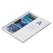 デザイン自身の写真付きジャーナル贈り物文字イニシャル ノートブック (左側)