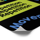 デザイン色のクラシック原則 ポスター (角)