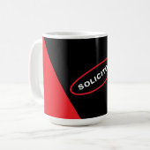 デザイン芸術的コーヒーマグ弁護士 コーヒーマグカップ (正面左)