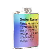 デザイン要求フラ包まれたスク フラスク (右)