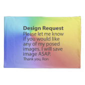 デザイン要求 枕カバー (裏面)