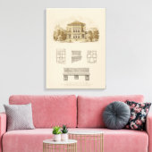 デザイン計画付不動産のインテリア キャンバスプリント (インサイチュ (リビング))