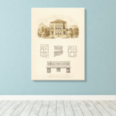 デザイン計画付不動産のインテリア キャンバスプリント (インサイチュ (ウッドフロア))