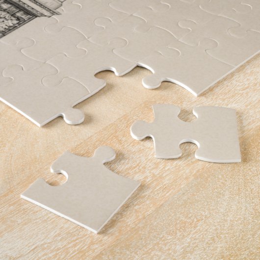 デザイン計画付不動産のインテリア ジグソーパズル (側面)