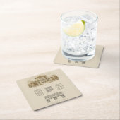 デザイン計画付不動産のインテリア スクエアペーパーコースター (インサイチュ)