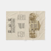 デザイン計画付不動産のインテリア フリースブランケット (正面(横))