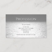 デザイン銀ユニーク銀海黒と灰色 名刺 (裏面)