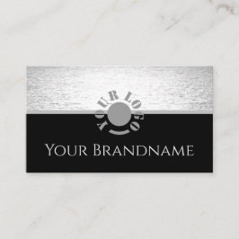 デザイン銀ユニーク銀海黒と灰色 名刺