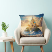 デザイン雲の上の城の夢のような光景 クッション (椅子)