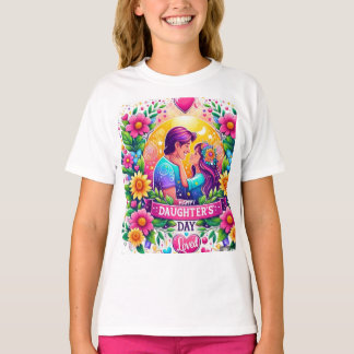 「デザイン鮮やかAで心温まるTシャツ Tシャツ