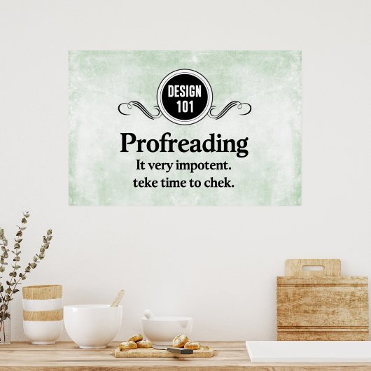 デザイン101：初音読み（校正）... ポスター (キッチン)