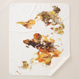 デザイン102世界地図 シェルパブランケット