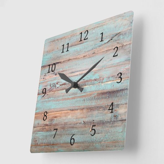 デザイン110の木製の一見 スクエア壁時計 (傾斜)