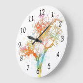 デザイン169ツリー ラージ壁時計 (傾斜)