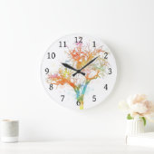 デザイン169ツリー ラージ壁時計 (ホーム)