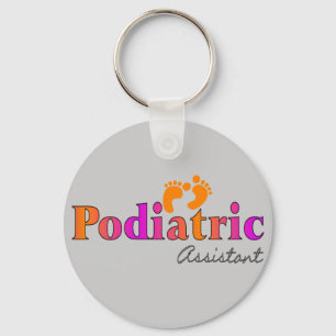 デザイン2つの足のを搭載するPodiatricの助手 キーホルダー