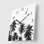 デザイン27白黒 スクエア壁時計 (傾斜)