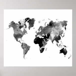 デザイン42世界地図 ポスター