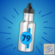 デザイン79インチ青とストライプ