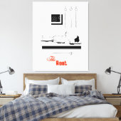 デザイン806 キャンバスプリント (インサイチュ (寝室))