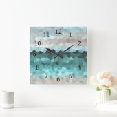 デザイン86 スクエア壁時計 (ホーム)