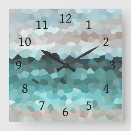 デザイン86 スクエア壁時計 (正面)