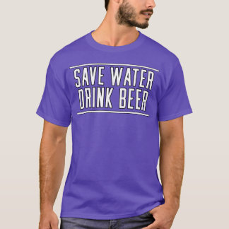 デザイン ウォーター ビール おしゃれ 80年代 レトロ Tシャツ