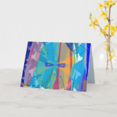 デザイン・カードの抽象化 カード (黄色い花)