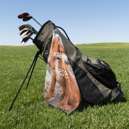 デザイン ゴルフタオル (グリーン)