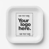 デザイン ペーパープレート (正面)