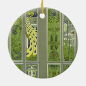 デザイン、「モダンなオーナメント」puからのプレートIIIにパネルをはめて下さい セラミックオーナメント (裏面)