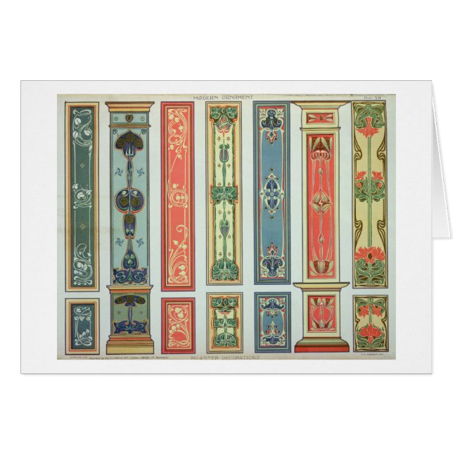 デザイン、「モダンなオーナメント」puからのプレートXIIにパネルをはめて下さい (正面横)