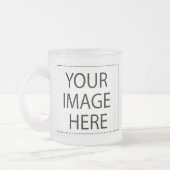 デザイン・ユア・キッズ・ギフト フロストグラスマグカップ (左)