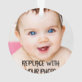 デザイン·ユア·ユア·ワン·オブ·ア·タイパーソナライズされたプ オーナメント (裏面)