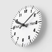 デザイン ラウンド壁時計 (傾斜)