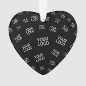 デザイン、写真、またはビジネスロゴをランダムに並べて表示 オーナメント (正面)