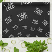 デザイン、写真、またはビジネスロゴをランダムに並べて表示 キッチンタオル (折り畳み)