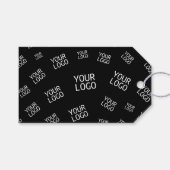 デザイン、写真、またはビジネスロゴをランダムに並べて表示 ギフトタグ (正面(横))