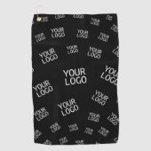 デザイン、写真、またはビジネスロゴをランダムに並べて表示 ゴルフタオル (正面)