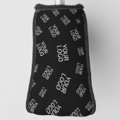 デザイン、写真、またはビジネスロゴをランダムに並べて表示 ゴルフヘッドカバー (回転90)