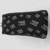 デザイン、写真、またはビジネスロゴをランダムに並べて表示 ゴルフヘッドカバー (正面)