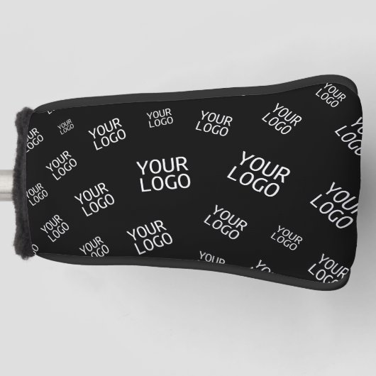 デザイン、写真、またはビジネスロゴをランダムに並べて表示 ゴルフヘッドカバー (正面)