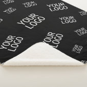 デザイン、写真、またはビジネスロゴをランダムに並べて表示 シェルパブランケット (3/4)