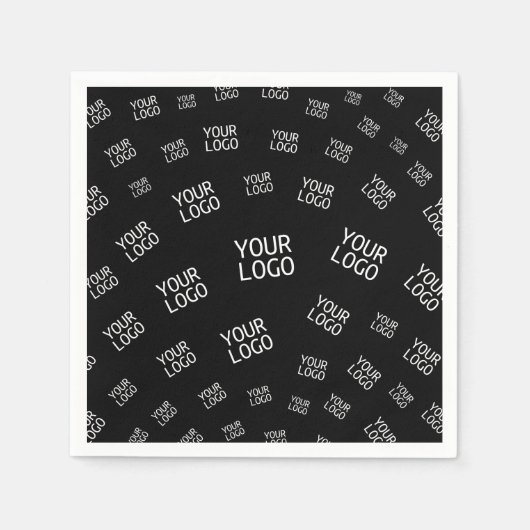 デザイン、写真、またはビジネスロゴをランダムに並べて表示 スタンダードカクテルナプキン (正面)