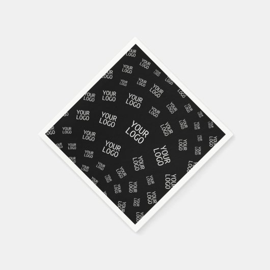 デザイン、写真、またはビジネスロゴをランダムに並べて表示 スタンダードカクテルナプキン (角)