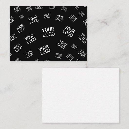 デザイン、写真、またはビジネスロゴをランダムに並べて表示 ノートカード (正面/裏面)